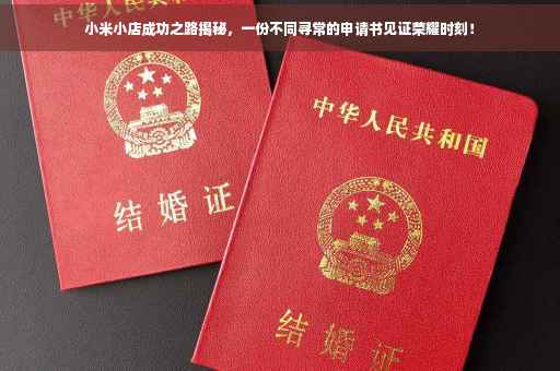 小米小店成功之路揭秘，一份不同寻常的申请书见证荣耀时刻！
