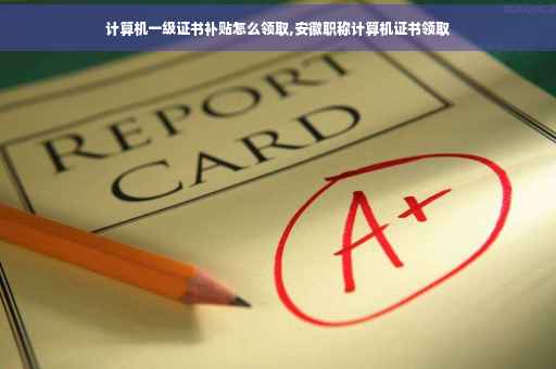 计算机一级证书补贴怎么领取,安徽职称计算机证书领取
