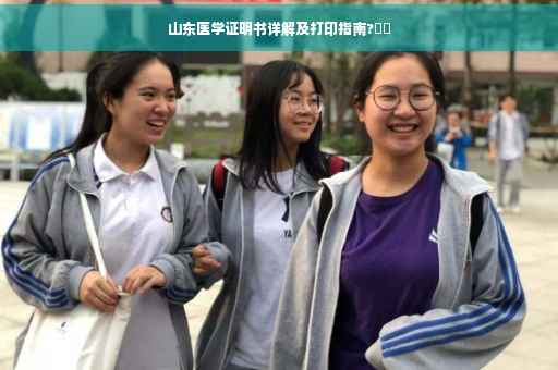 山东医学证明书详解及打印指南?⚡️