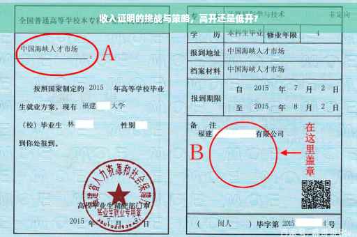 收入证明的挑战与策略，高开还是低开？