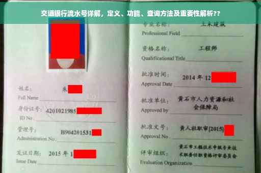 交通银行流水号详解，定义、功能、查询方法及重要性解析??