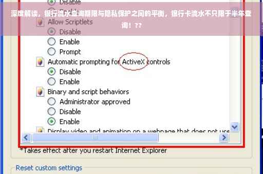 深度解读，银行流水查询期限与隐私保护之间的平衡，银行卡流水不只限于半年查询！??