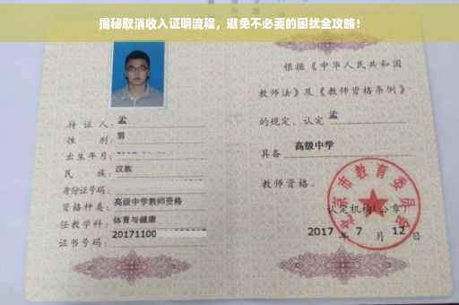 揭秘取消收入证明流程，避免不必要的困扰全攻略！