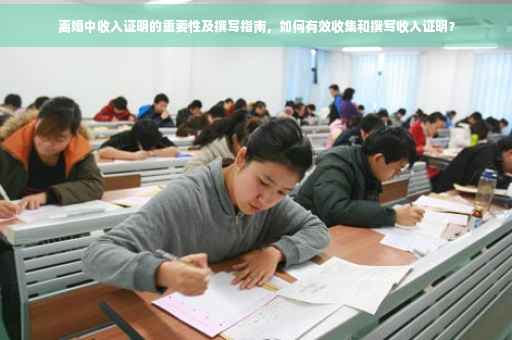 离婚中收入证明的重要性及撰写指南，如何有效收集和撰写收入证明？