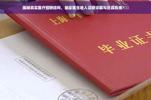 揭秘真实医疗薪酬结构，临床医生收入证明详解与开具指南?⚡️