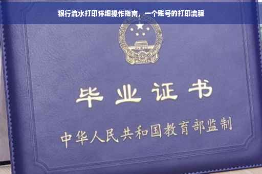 银行流水打印详细操作指南，一个账号的打印流程