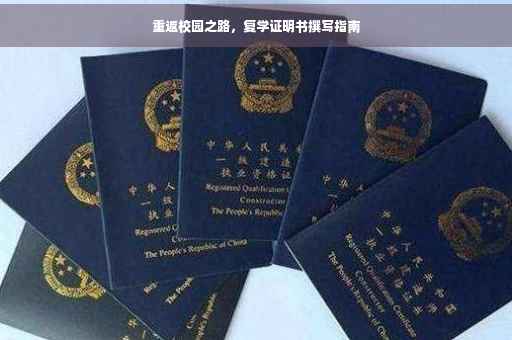 重返校园之路，复学证明书撰写指南
