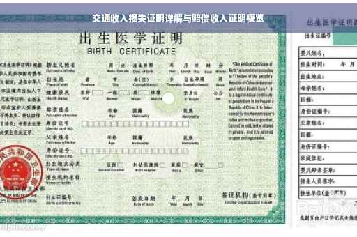 交通收入损失证明详解与赔偿收入证明概览