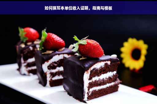 如何撰写本单位收入证明，指南与模板