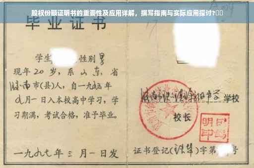 股权份额证明书的重要性及应用详解，撰写指南与实际应用探讨?⚡️