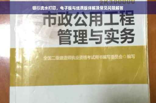 银行流水打印，电子版与纸质版详解及常见问题解答
