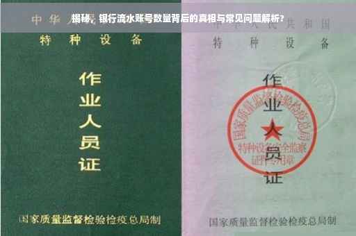 揭秘，银行流水账号数量背后的真相与常见问题解析?