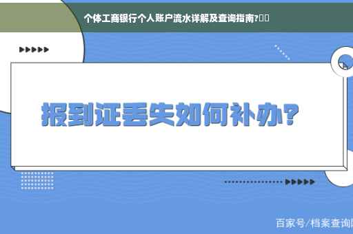 个体工商银行个人账户流水详解及查询指南?⚡️