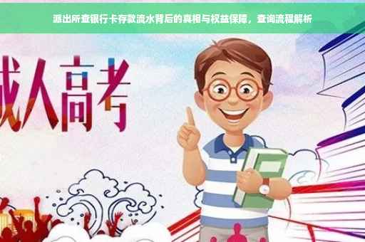 派出所查银行卡存款流水背后的真相与权益保障，查询流程解析