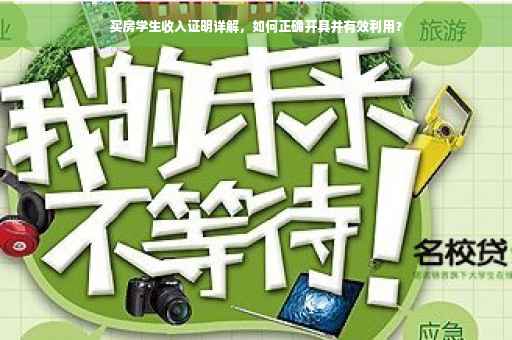 买房学生收入证明详解，如何正确开具并有效利用？