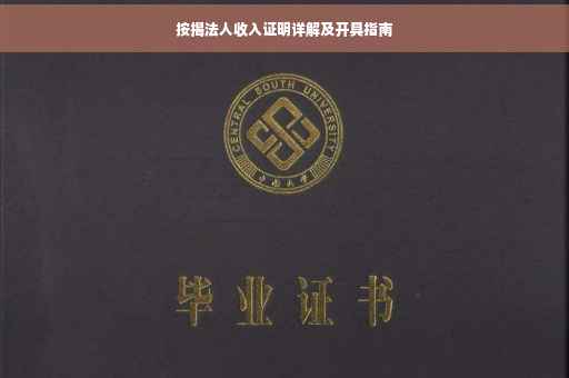 按揭法人收入证明详解及开具指南