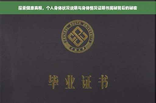 探索健康真相，个人身体状况说明与身体情况证明书揭秘背后的秘密