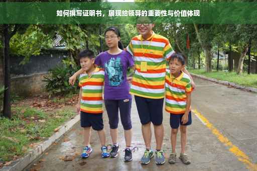 如何撰写证明书，展现给领导的重要性与价值体现