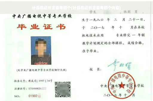 计算机证书主要考那个(计算机证书主要考那个内容)