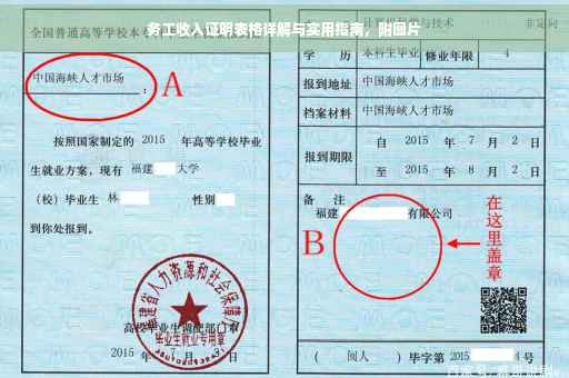 务工收入证明表格详解与实用指南，附图片