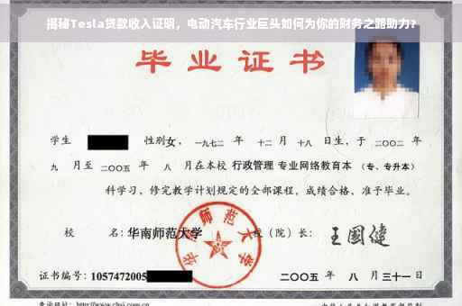 揭秘Tesla贷款收入证明，电动汽车行业巨头如何为你的财务之路助力？