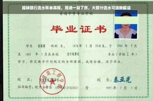 揭秘银行流水账单真相，用途一目了然，大部分流水可清晰解读