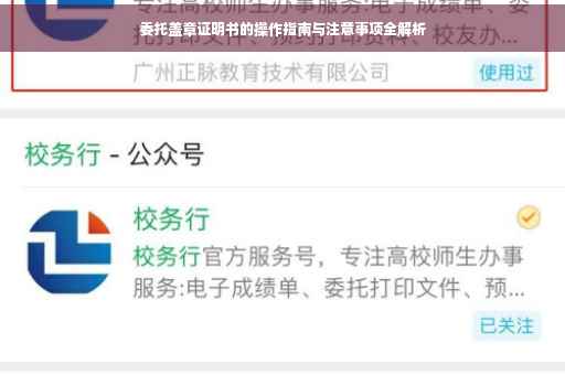 委托盖章证明书的操作指南与注意事项全解析