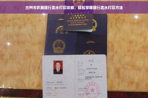 兰州市农商银行流水打印攻略，轻松掌握银行流水打印方法