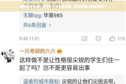 揭秘业委会银行流水账目查询全过程，操作指南与明细揭秘??