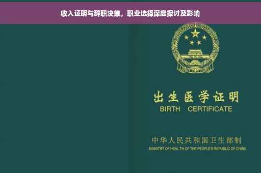 收入证明与辞职决策，职业选择深度探讨及影响