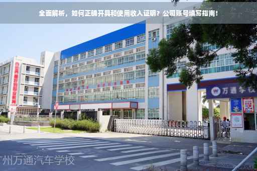 全面解析，如何正确开具和使用收入证明？公司账号填写指南！