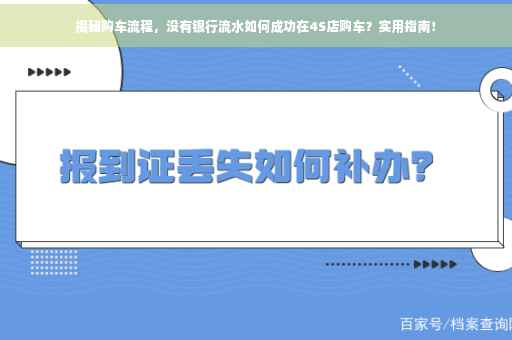 揭秘购车流程，没有银行流水如何成功在4S店购车？实用指南！