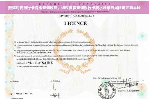 微信时代银行卡流水查询攻略，通过微信查询银行卡流水账单的风险与注意事项