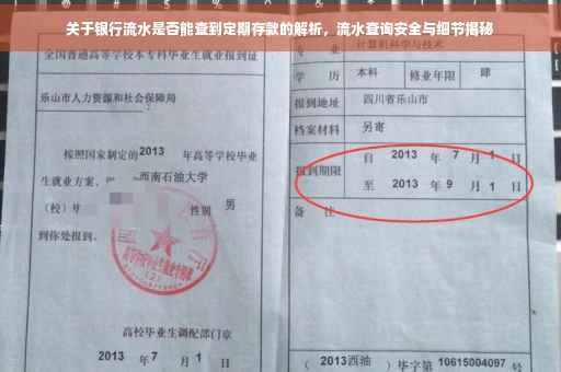 关于银行流水是否能查到定期存款的解析，流水查询安全与细节揭秘