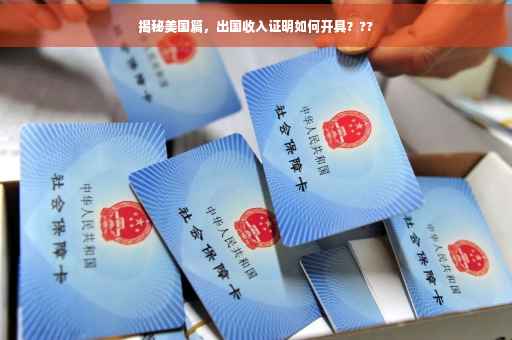 揭秘美国篇，出国收入证明如何开具？??