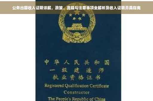公务出国收入证明详解，政策、流程与注意事项全解析及收入证明开具指南