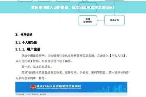 贫困申请收入证明揭秘，现实困境与解决之路探索?