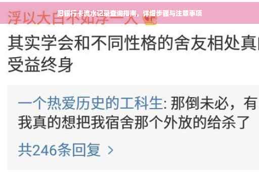 旧银行卡流水记录查询指南，详细步骤与注意事项