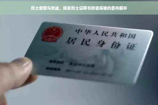 烈士荣誉与忠诚，颁发烈士证明书致敬英雄的条件解析