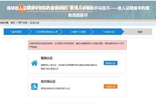 揭秘收入证明签字背后的蓝色秘密，职场人必备知识与技巧——收入证明签字的颜色选择探讨
