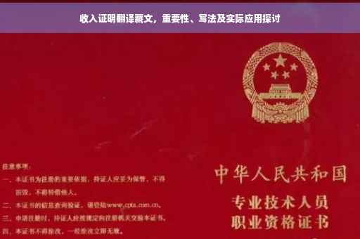 收入证明翻译藏文，重要性、写法及实际应用探讨