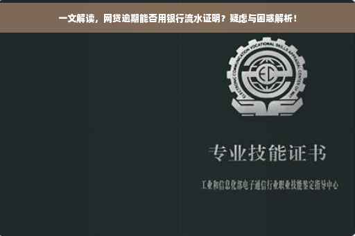 一文解读，网贷逾期能否用银行流水证明？疑虑与困惑解析！