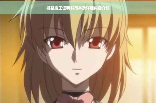 桩基竣工证明书范本及详细内容介绍