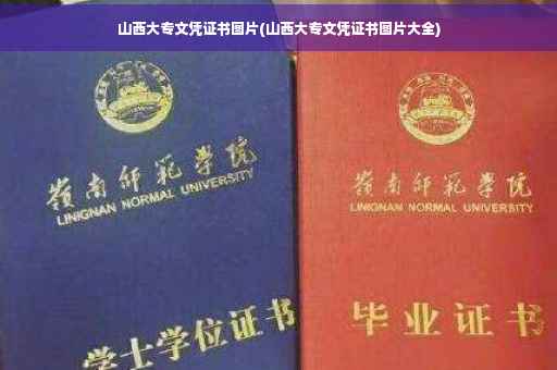 山西大专文凭证书图片(山西大专文凭证书图片大全)