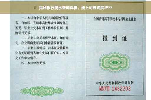 揭秘银行流水查询真相，线上可查询解析??