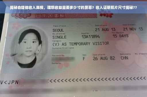 揭秘自媒体收入真相，理想收益需要多少寸的屏幕？收入证明照片尺寸揭秘??