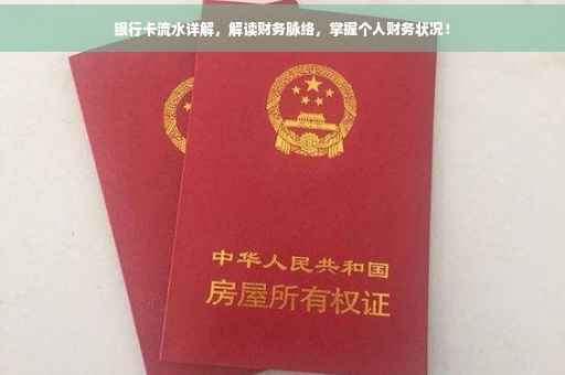 银行卡流水详解，解读财务脉络，掌握个人财务状况！