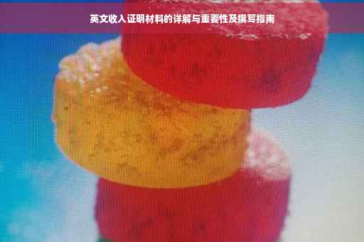 英文收入证明材料的详解与重要性及撰写指南