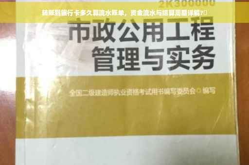 转账到银行卡多久算流水账单，资金流水与结算周期详解?✨