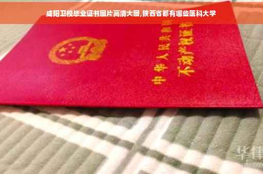 咸阳卫校毕业证书图片高清大图,陕西省都有哪些医科大学